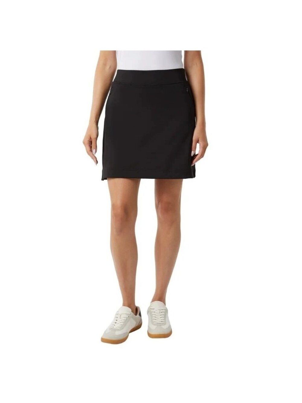NWT 32 Degrees Cool Women's XL Black Skorts With Pockets & Built-In Shorts B0447